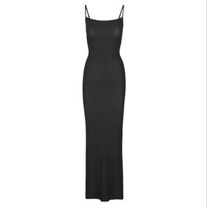 SKIMS Soft Lounge Long Slip Dress in color Onyx